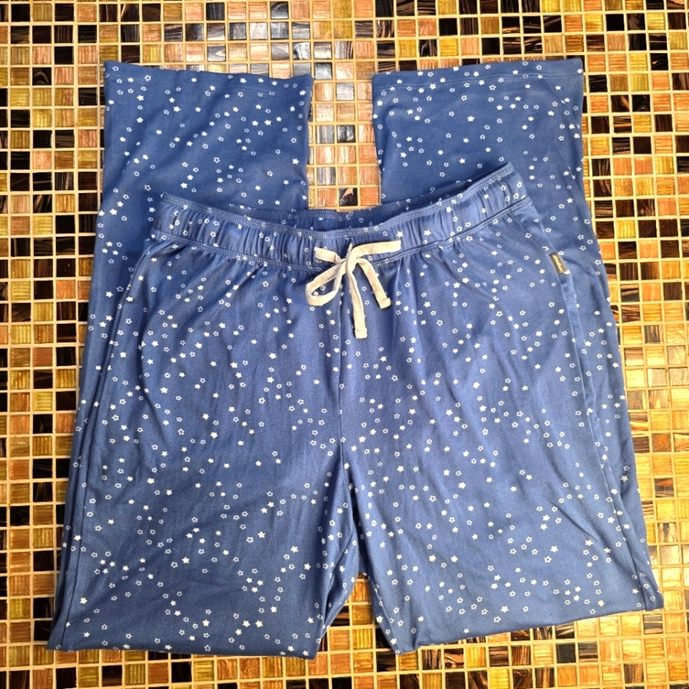 Eddie Bauer Blue Floral Pajama Set Women's Medium - Picture 2 of 8